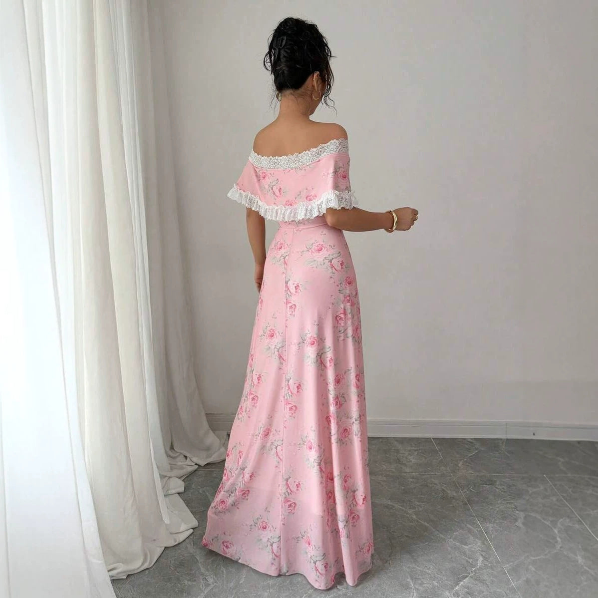 Women's Fashion Slim Floral Dress